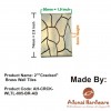 2" "Cracked" Brass Wall Tiles 